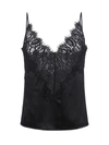 L Agence Priya Lace Camisole Tank In Black