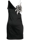 Nué Black Nylon Orchid Dress In Black
