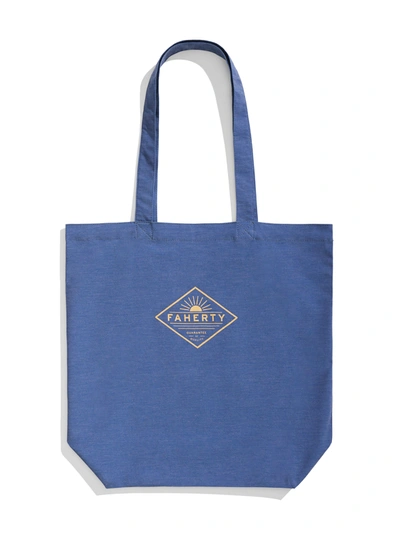 Faherty All Day Tote Bag In Navy