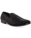 STEVE MADDEN MEN'S CAVIAR RHINESTONE SMOKING SLIPPER