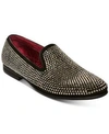 STEVE MADDEN MEN'S CAVIAR RHINESTONE SMOKING SLIPPER MEN'S SHOES