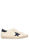 Golden Goose White Lace Up Leather Sneakers