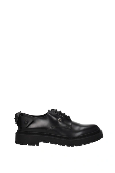 Versace Lace Up And Monkstrap Leather Black