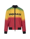 Dsquared2 Classic Bomber Jacket In Multicolor Nylon In Multicolour