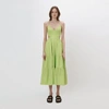 Jonathan Simkhai Veronika Dress In Acid Lime