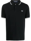 FRED PERRY FRED PERRY LOGO COTTON POLO SHIRT