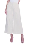 L Agence Henderson Crop Wide Leg Linen Pants In Oat