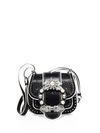 MIU MIU Dahlia Jewel-Buckle Studded Leather Shoulder Bag