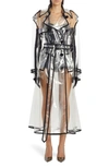 Dolce & Gabbana Kim Transparent Design Trench Coat - Women's - Cotton/acetate/polyurethane In Transparent