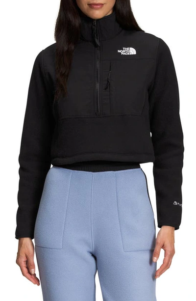 The North Face Denali Cropped Cosmo Jacket In Black