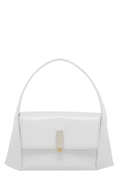 Ferragamo White Leather Mini Handbag In 007