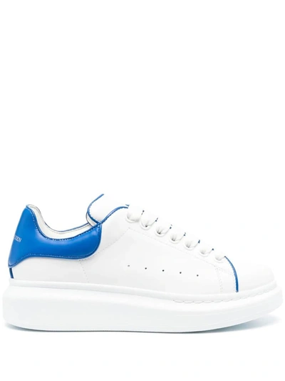 Alexander Mcqueen Oversized Low-top Leather Sneakers In White