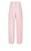 Alexander Mcqueen Pleated High-waisted Trousers In Pink