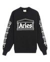 Aries Logo-print Long-sleeve Top In Black