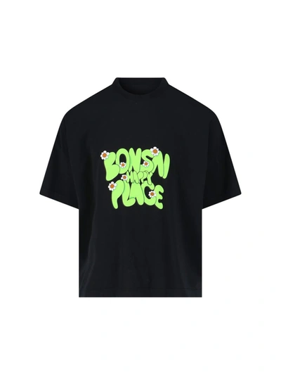 Bonsai Logo-print T-shirt In Black  