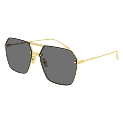 Bottega Veneta Sunglasses In Gold Shiny