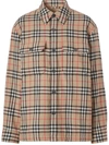 BURBERRY BURBERRY CALMORE CHECK WOOL JACKET