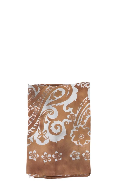 Destin Paisley Scarf In Yellow