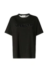Ermanno Scervino Women   Lingerie  Crewneck Cotton Logo T-shirt In Mf099