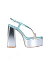 Haus Of Honey Woman Sandals Turquoise Size 8 Soft Leather In Red
