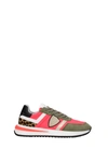 PHILIPPE MODEL SNEAKERS TROPEZ 2.1 ORTHOLITE FABRIC GREEN FUCHSIA