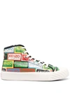 Kenzo Logo-print High-top Sneakers In Mu