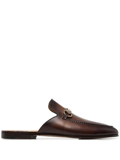 Magnanni Horsebit-buckle Slip-on Loafers In Brown