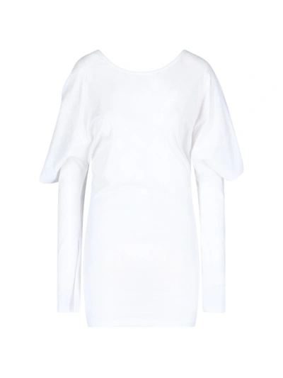Setchu Dress In White