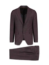 Tagliatore Tailored Suit With Flat Front Trousers In Rosso