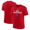 Nike Men's  Red California Angels Cooperstown Collection Rewind Retro Tri-blend T-shirt In Red