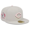 NEW ERA NEW ERA  KHAKI CINCINNATI REDS 2023 MOTHER'S DAY ON-FIELD 59FIFTY FITTED HAT
