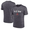 Nike Black Arizona Diamondbacks Wordmark Velocity Performance T-shirt In Heather Black
