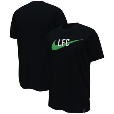 Nike Black Liverpool Swoosh T-shirt
