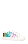 Kurt Geiger Women's Lane Stripe Low Top Sneakers In Rainbow Metallic