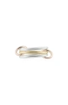 Spinelli Kilcollin Solarium Mix Linked Rings In Silver/ Yellow Gold/ Rose Gold