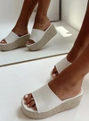 Princess Polly Lower Impact Arton Espadrille Platform Sandals In White