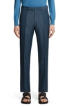 ZEGNA TROFEO WOOL & LINEN PANTS