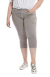 Slink Jeans High Waist Capri Jeans In Ultimate Grey