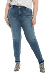 SLINK JEANS SLINK JEANS HIGH WAIST RELEASE HEM BOYFRIEND JEANS