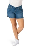 Slink Jeans Side Vent Denim Shorts In Gracelynn