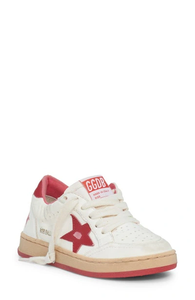 GOLDEN GOOSE KIDS' BALL STAR LACE-UP LEATHER SNEAKER
