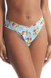Hanky Panky Daily Lace™ Print Original Rise Thong In Fresh Start