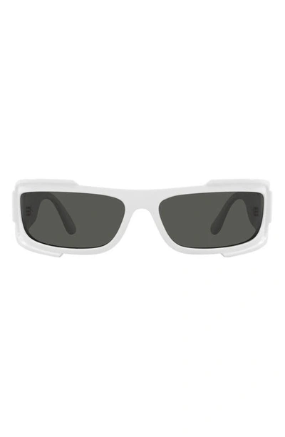 VERSACE 67MM RECTANGULAR SUNGLASSES