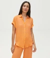 Michael Stars Bailey Button Down Shirt In Ivy