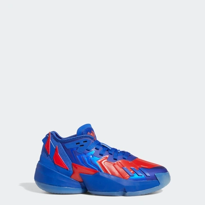 Adidas Originals Kids' Adidas Super D.o.n. Issue #4 Basketball Shoes In Bold Blue/vivid Red/bright Cyan