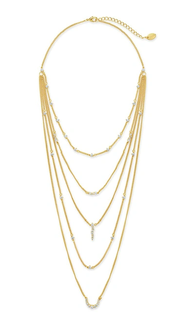 Sterling Forever Faye Multi Layer Necklace In Gold