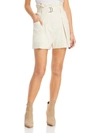 Iro High-waisted Belted Short Shorts In Beige