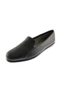 Aerosoles Betunia Womens Leather Textured Smoking Loafers In Black