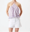 Isabel Marant Lisio Halter Top In Lilac In Purple