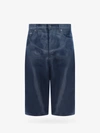 Off-white Body Scan Bermuda Shorts In Blue